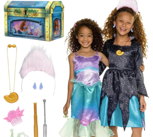 Disney 10-Piece The Little Mermaid Ariel and Ursula Dress Up Trunk Set $8.25 (Reg. $18)