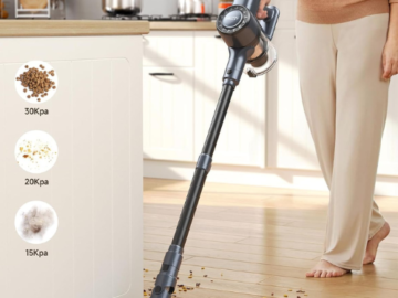 Cordless Vacuum Cleaner $69.99 After Coupon (Reg. $90) + Free Shipping – HEPA Filter & Tangle-Free Brush