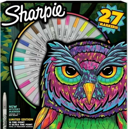 Sharpie Permanent Markers 27-Piece Spinner Pack for $10 + free shipping w/ $35