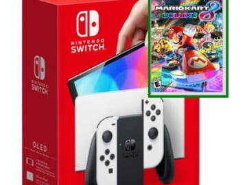 Nintendo Switch OLED Console w/ Mario Kart 8 Deluxe (Import w/ US Plug) for $340 + free shipping
