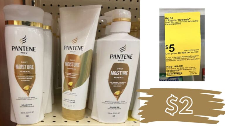 Get Pantene Haircare for $2 at Walgreens