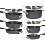 Calphalon Space-Saving Hard-Anodized Nonstick 9-Piece Cookware Set