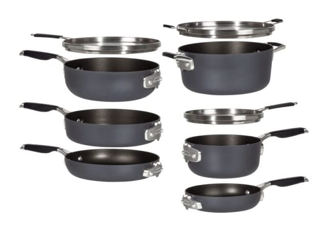 *HOT Calphalon Space-Saving Hard-Anodized Nonstick 9-Piece Cookware Set only $139.99 shipped (Reg. $300!)