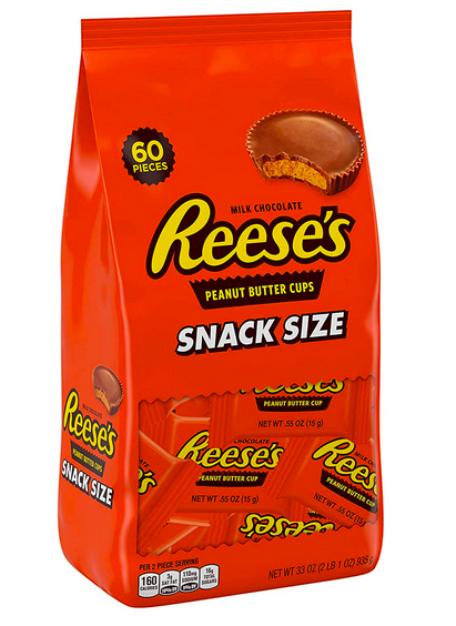 REESE'S Milk Chocolate Peanut Butter Snack Size