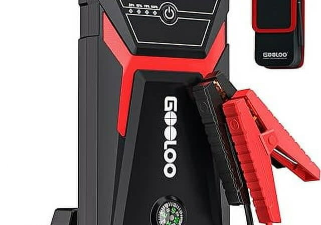 Gooloo 1,500A Car Jump Starter for $39 + free shipping