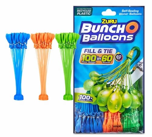 Bunch O Balloons Rapid-Filling Water Balloons 100-Count (3 Pack) only $2.50!