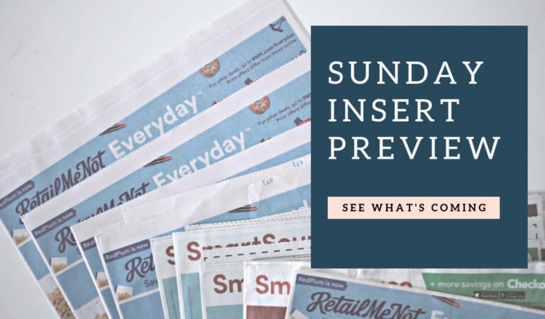 Sunday Coupon Insert Preview 03/03