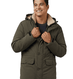 32 Degrees Men's Commuter Tech Sherpa-Lined Parka for $25 + free shipping