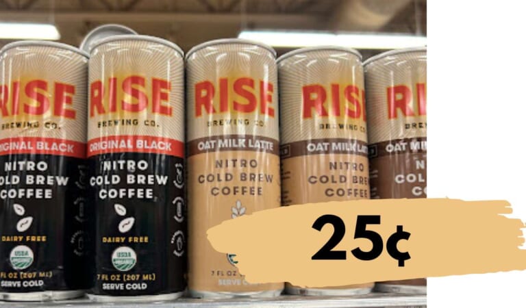 Get Rise Nitro Cold Brew Coffee for 25¢