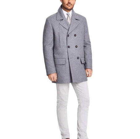 Michael Kors Men's Classic Fit Double-Breasted Wool Blend Peacoats for $84 + free shipping