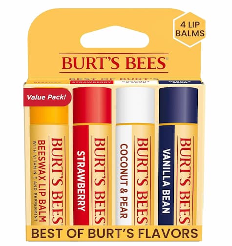 Burt's Bees Lip Balm 4-Pack