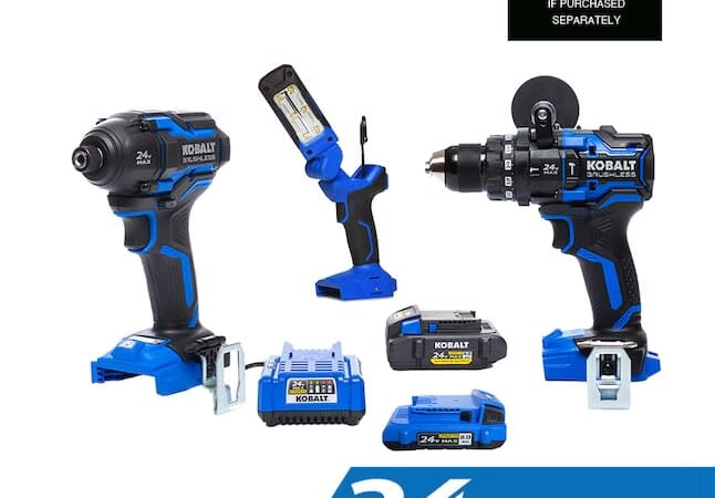 Kobalt XTR 3-Tool Brushless Power Tool Combo Kit for $229 + free shipping