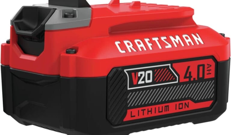 Craftsman 20V 4Ah Li-Ion Battery for $39 + free shipping w/ $45