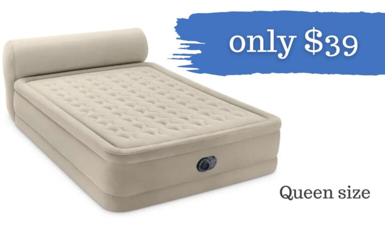 Intex 18-Inch Queen Headboard Air Mattress Only $39 at Walmart