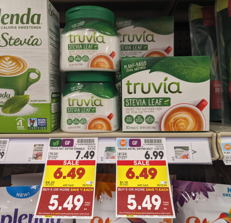 Truvia Sweetener As Low As $3.49 At Kroger