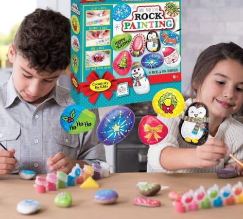 Creativity for Kids Holiday Hide & Seek Rock Painting Kit $7.69 (Reg. $16) – with 10 Rocks, FAB Ratings!