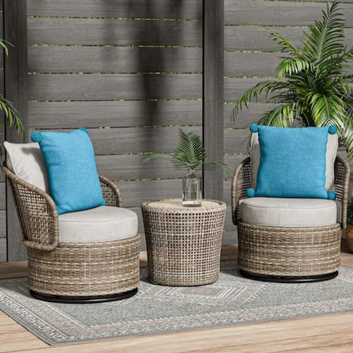 Origin 21 Westerly 3-Piece Wicker Patio Conversation Set