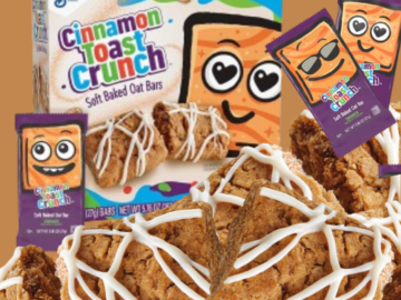 Cinnamon Toast Crunch 6-Count Soft Baked Oat Bars, 0.96 oz as low as $2.05 Shipped Free (Reg. $3.79) – 34¢/Bar