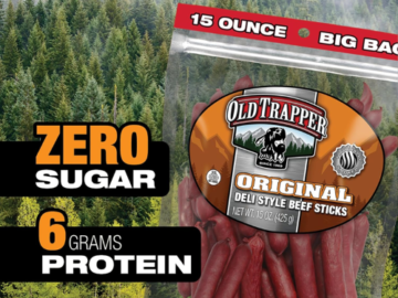 Old Trapper Original Deli Style Beef Sticks, 15 Oz Bag as low as $8.47 Shipped Free (Reg. $20)