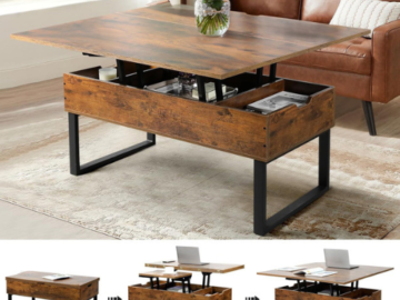 Discover the ultimate space-saving solution with this Lift Top Coffee Table for just $175.99 After Code (Reg. $219.99) + Free Shipping