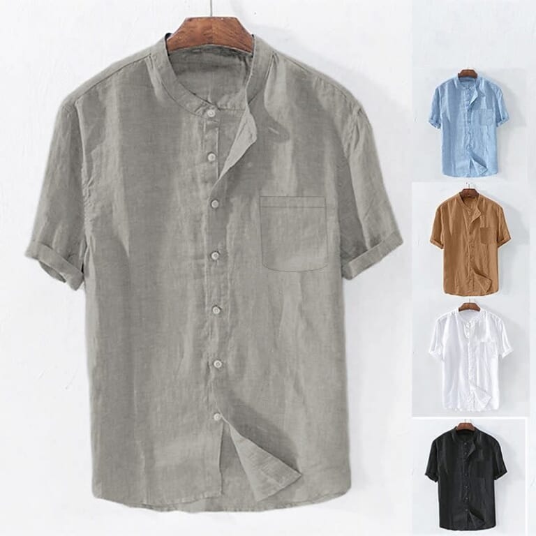 PunkTrendy Men's Linen Shirt for $13 + free shipping