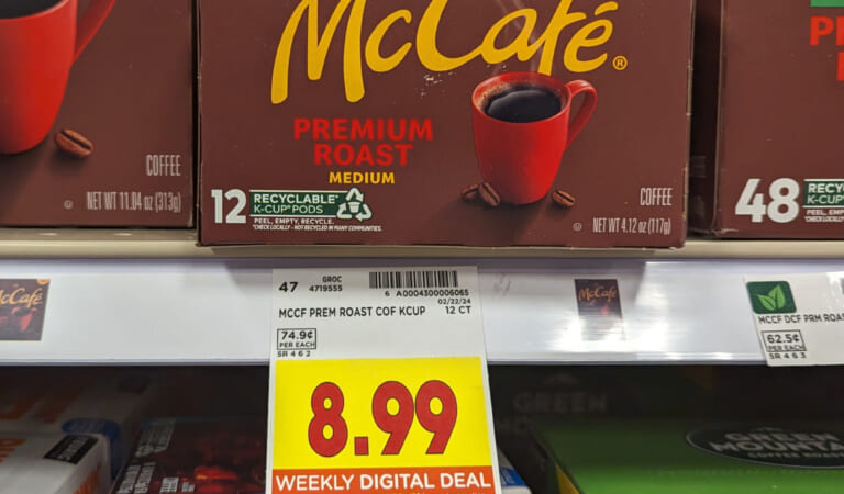 Green Mountain, McCafe, or Donut Shop 12-Count K-Cups Only $4.99 At Kroger