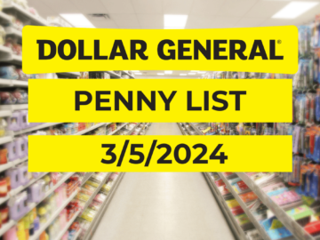 Dollar General Penny List - 3-5-2024
