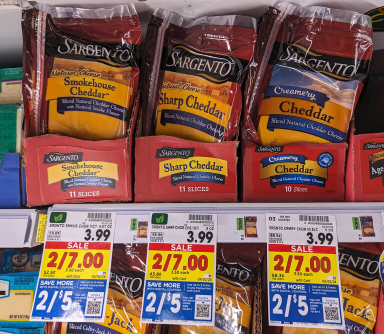 Sargento Cheese Slices Just $2.50 Per Pack At Kroger