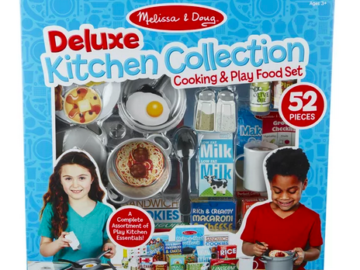 Melissa & Doug Deluxe Kitchen Collection Cooking & Play Food Set