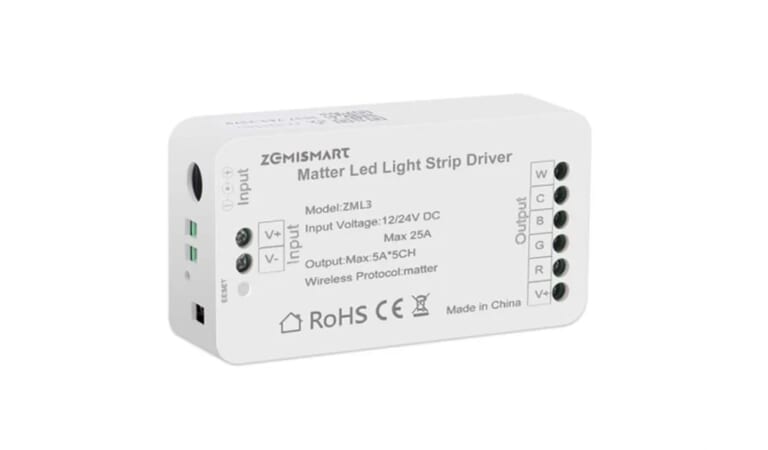 Zemismart Matter Over WiFi LED Strip Light Controller for $13 + $2 shipping