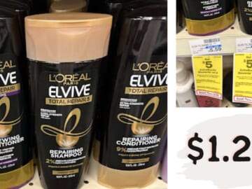 $1.29 L’Oreal Elvive Haircare at CVS