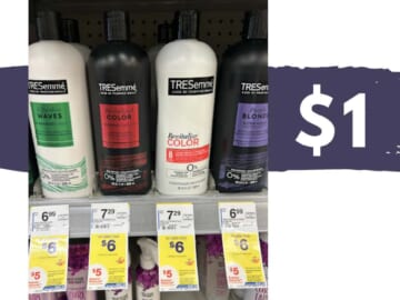 $1 TRESemme Shampoo & Conditioner at Walgreens