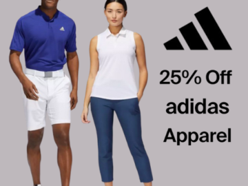 PGA TOUR Superstore: Swing into Style with 25% OFF All Regular-Price Adidas Apparel for Men & Women