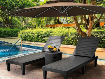 Create a serene retreat in your backyard with YITAHOME Patio Chaise Lounge Set of 2 for just $102.59 After Coupon (Reg. $170.99) + Free Shipping