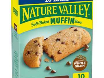 Nature Valley 10-Count Soft-Baked Chocolate Chip Muffin Bars as low as $2.43 when you by 4 After Coupon (Reg. $6.78) + Free Shipping – 24¢/Bar