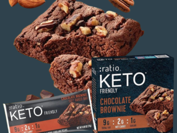:ratio KETO Friendly 6-Count Soft Baked Bars, Chocolate Brownie as low as $4.19/Box After Coupon when you buy 4 (Reg. $7) + Free Shipping – 70¢/Bar