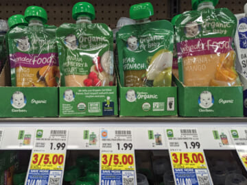 Pick Up Gerber Organic Baby Food Pouches As Low As $1.08 At Kroger