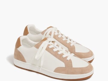 J.Crew Factory Men's Court Sneakers for $27 + free shipping w/ $99