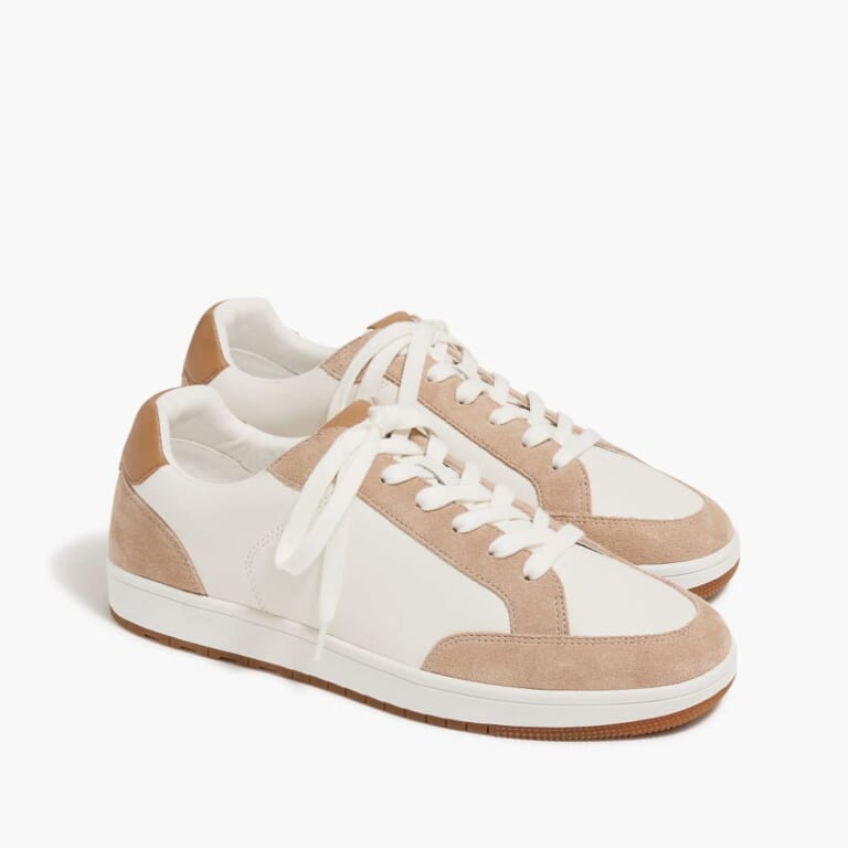 J.Crew Factory Men's Court Sneakers for $27 + free shipping w/ $99