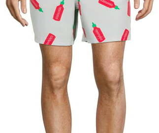 Sriracha Men's 6.5" Swim Trunks for $8 + free shipping w/ $35