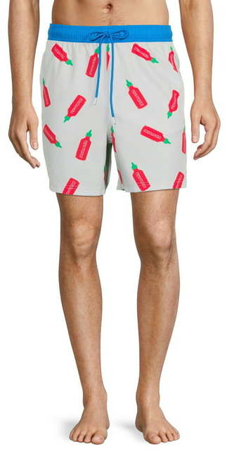 Sriracha Men's 6.5" Swim Trunks for $8 + free shipping w/ $35