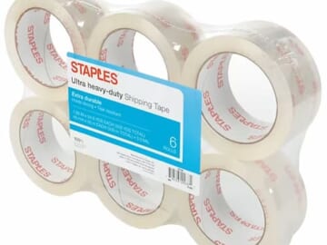 *HOT* Staples Ultra Heavy Duty Packing Tape 6-Rolls only $8.99 shipped!
