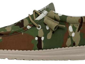 Hey Dude Men's Wally Camouflage Shoes for $32 + free shipping w/ $50