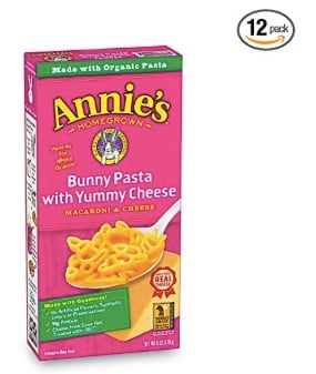 Annie’s Macaroni and Cheese, Bunny Pasta with Yummy Cheese (12 pack) only $10.62 shipped!