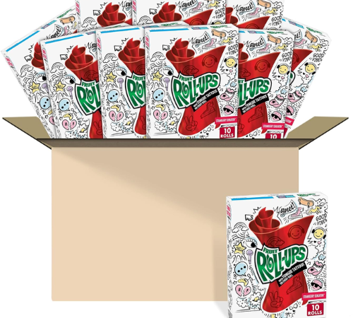 100-Count Fruit Roll-Ups  Strawberry Sensation as low as $25.83 After Coupon (Reg. $37) + Free Shipping – $2.58/10-Count Box or 26¢/Roll