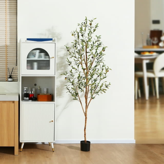 6-Foot Artificial Olive Plant for $40 + free shipping