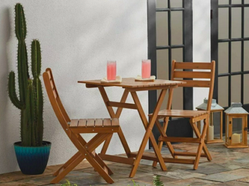 Mainstays Outdoor Patio 3-Piece Wood Bistro Set only $86 shipped (Reg. $148!)