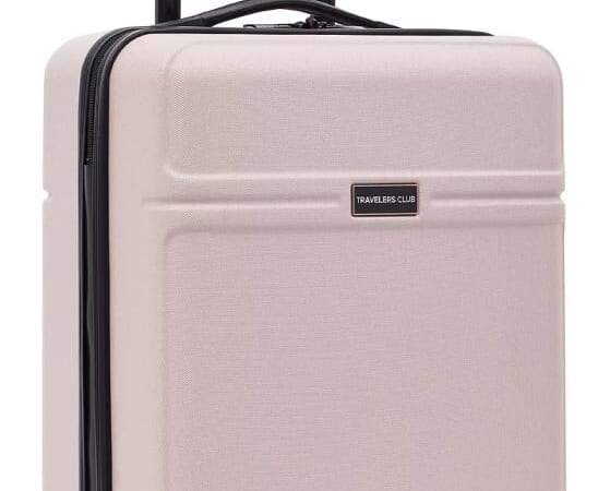 Travelers Club Skyline Collection 20" Rolling Carry-On with 360 Degree 4-Wheel System for $45 + free shipping