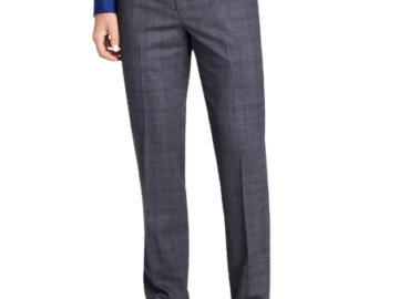 Michael Kors Men's Plaid Classic-Fit Wool-Blend Stretch Suit Separate Pants for $30 + free shipping