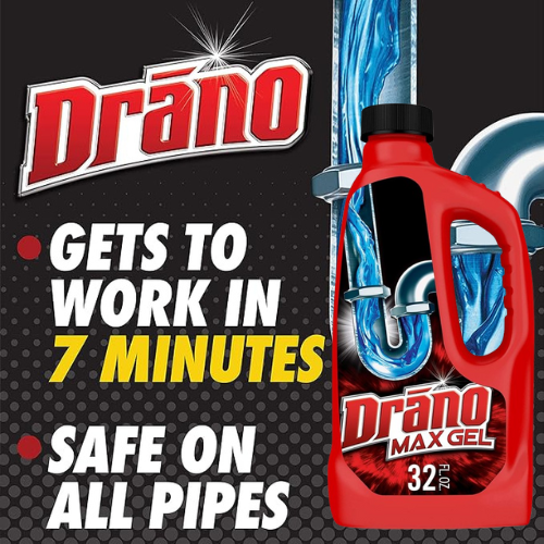 Drano Max Gel 32oz Drain Clog Remover and Cleaner as low as $2.79 After Coupon (Reg. $5) + Free Shipping